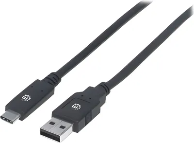 Obrázek produktu pro MANHATTAN USB 3.1 Gen1-Kabel C-Stecker/A-Stecker 2m schwarz
