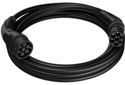 Productafbeelding van go-e Type 2 laadkabel Black Edition, 22 kW, 7,5 meter, zwart