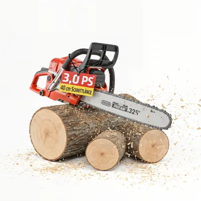 Produktbild von Kettensäge Motorsäge Benzin HECHT 950  | 3 PS / 50 cm³ | 45 cm Schwertlänge | 23 m/s  | 12.000 U/min