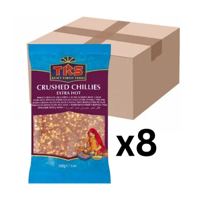 Produktbild von 8er-Pack TRS Chiliflocken Extra Scharf 100g