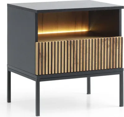 Produktbild von Nachtschränkchen, nachttisch, Couchtisch, Nachtkonsolen Schlafzimmertisch, kleiner Tisch - Betttisch, - Nachttisch Sentino S54