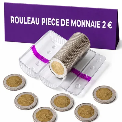 Zdjęcie produktu dla Plastikowe kapsułki na monety 2 euro, 100 sztuk