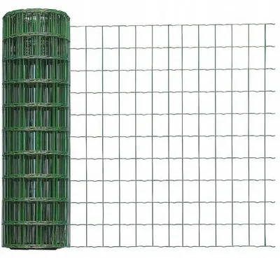 Immagine prodotto di Rete metallica saldata per voliere, rivestita in PVC verde, zincata, 0,5 x 5 m, 12,7 mm