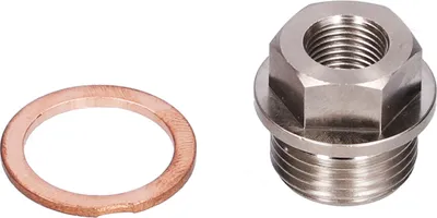 Zdjęcie produktu dla Adapter czujnika M18x1.5 do gwintu 1/8NPT Złącze czujnika temperatury wody wylotowej z uszczelką