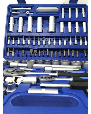 Immagine prodotto di Cassetta degli attrezzi - Set di chiavi - 108 pezzi - 43,5 x 28 x 7,5 cm