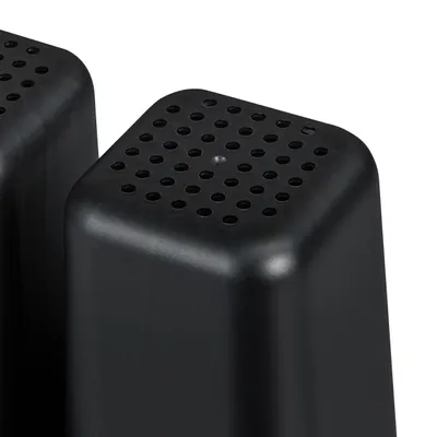Produktbild von Relaxdays Abtropfgestell, Besteckkorb & Abtropfschale, Geschirrständer Küche, Abtropfgitter, Kunststoff, Metall, schwarz