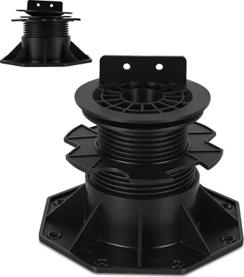 Immagine prodotto di Eikuavons, 100 pezzi di supporti regolabili in altezza, da 70 a 145 mm, ideali per terrazze. Permettono di regolare l'inclinazione, hanno piedi regolabili e sono adatti per piastrelle, pavimentazioni e piastrelle per terrazze. Capacità di carico da 560 a 660 kg
