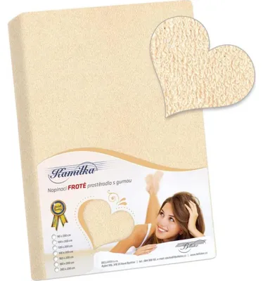 Obrázek produktu pro Prostěradlo froté - Béžová - 140x200
