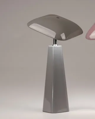 Produktbild von wiederaufladbare LED Tischlampe 70s-Style grau H. 36cm Melamin Formano