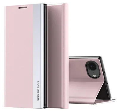 Produktbild von Handyhülle für Apple iPhone 17e / 16e Flip Kunstleder Schutz Cover Hülle Rosa
