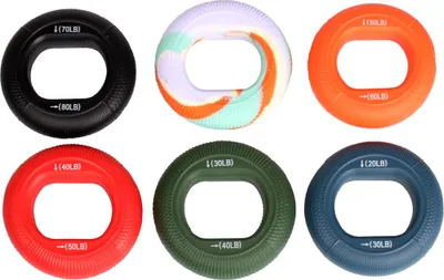 Obrázok produktu pre Grip Ring 6 Set sada posilňovacích krúžkov mix farieb