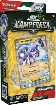 Produktbild von Pokémon Sammelkartenspiel Kampfdeck Miraidon-ex sofort spielbar inkl. Deckbox