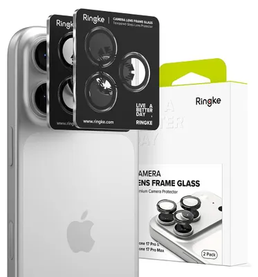 Obrázok produktu pre Ringke - Camera Lens Frame Glass ochrana objektívu pre iPhone 17 Pro / iPhone 17 Pro Max – čierna