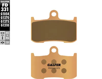 Produktbild von Bremsbeläge Kh347 Gesintert Metallic (Gold) Street, Vorne