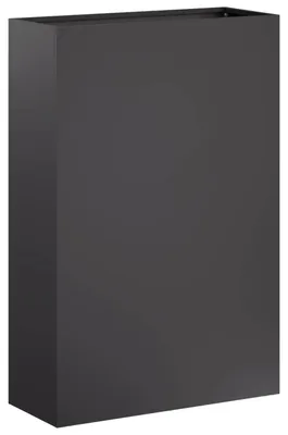 Produktbild von vidaXL Garten-Pflanzgefäß Schwarz 40 x 20 x 75 cm Kaltgewalzter Stahl