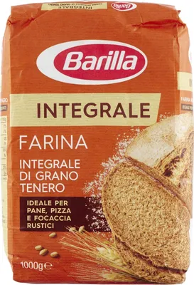Produktbild von 12x Farina Barilla Integrale Vollkorn per Pizza Napoli Pizzamehl Pizza Mehl 1kg