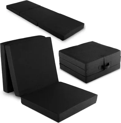 Obrázok produktu pre Skladací matrac CloudComfort Premium 70 x 195 cm čierny, 10 cm vysoký, potiahnutý poťahovou látkou