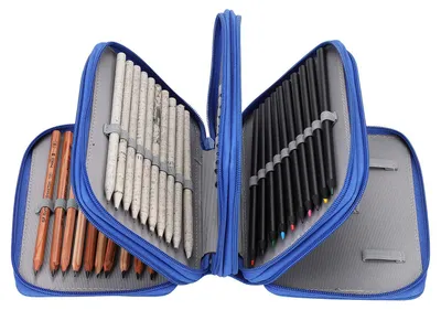 Produktbild von Federmäppchen mit 4 Fächern und 72 Taschen