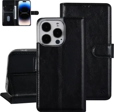 Produktbild von UNIQ Accessory iPhone 14 Pro Booktype Case - Card holder for 3 cards - Magnetic closure - Black