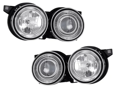 Für BMW 3er E30 1982-1994 Angel Eyes Scheinwerfer Chrom Set in der Farbe Chrom von Goingfast