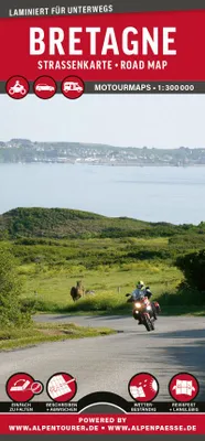 Produktbild von MoTourMaps Bretagne Auto- und Motorradkarte 1:300.000