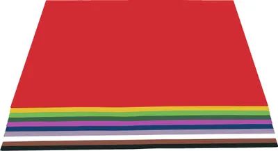 Produktbild von Tonkarton 50 x 70 cm, 100 Bogen in 10 Farben
