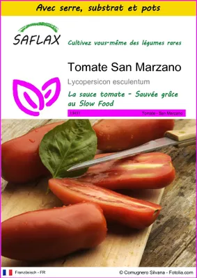 Image de SAFLAX Ensemble de culture - Tomate San Marzano - 10 graines - Lycopersicon