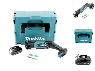 Image de Makita DJR 183 RYJ Scie récipro sans fil 18V + 1x Batterie 1,5Ah + Makpac - sans chargeur