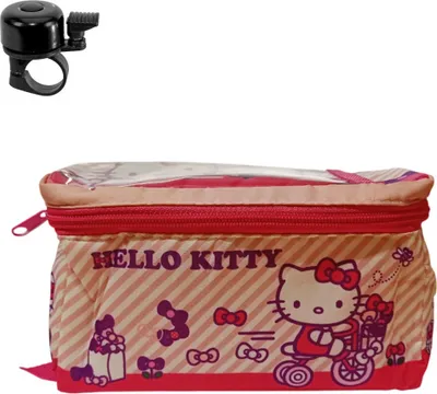 Produktbild von Hello Kitty Lenkertasche für Kinderfahrräder - Pink/Rosa inkl. maxxi4you Fahrradklingel