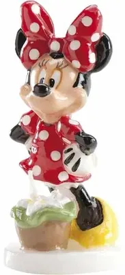 Produktbild von Minnie Maus Geburtstagskerze für Tortendekoration, 9 cm Höhe