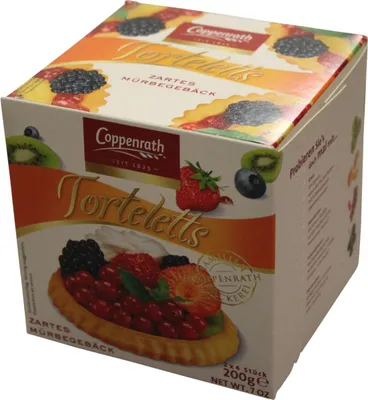 Produktbild von Coppenrath zarte Mürbetorteletts gebackene Mini-Tortenböden 200g