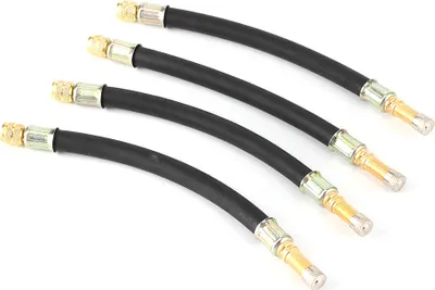 Obrázek produktu pro 4Pcs Ventil pneumatiky Prodlužovací adaptér Přenos Flexibilní nafukovací hadice Auto Univerzální 190mm