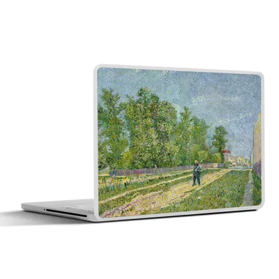 Produktbild von MuchoWow® Laptop Aufkleber Sticker Cover Vororte von Paris - Vincent van Gogh 30x21 cm - Sticker für Laptop - Selbstklebend
