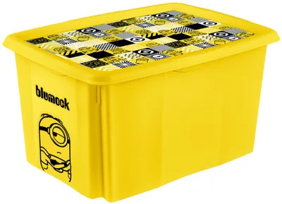 Immagine prodotto di Contenitore keeeper Karolina "Minions Mosaic" 45 litri giallo