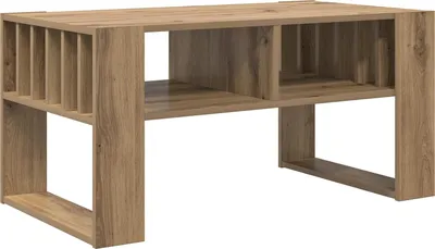 Immagine prodotto di vidaXL Tavolino in rovere artigianale 92 x 49,5 x 45 cm Materiale a base di legno