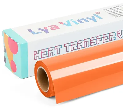 HTV-Vinyl Orange 30 cm x 3 m, Bügelvinyl für Cricut & Cameo