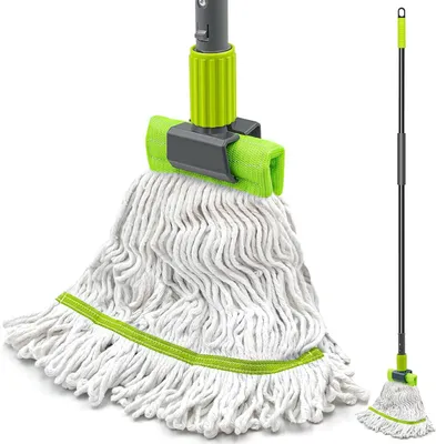 Immagine prodotto di Mocio in microfibra, 147 cm, ideale per la pulizia dei pavimenti