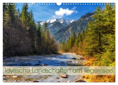 Produktbild von Idyllische Landschaften am Tegernsee (Wandkalender 2027 DIN A3 quer), CALVENDO Monatskalender