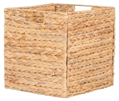 Produktbild von Faltbarer Korb Passo aus natürlicher Wasserhyazinthe 30x30x30 cm