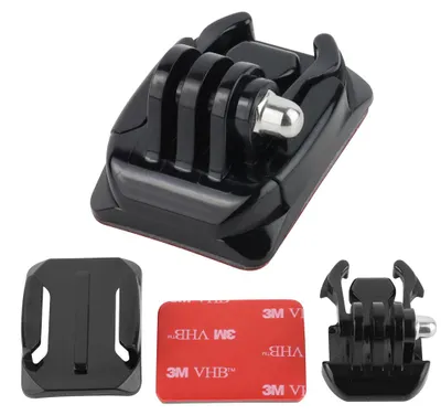 Image de Support HELMET, fixation rapide, autocollant pour caméras GoPro DJI SJCAM