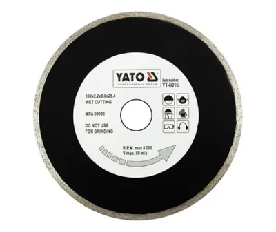 Produktbild von Yato YT-6016, Nassschneiden, Keramik, Glas, Porzellan, 2,54 cm, 18 cm, 1 Stück(e)