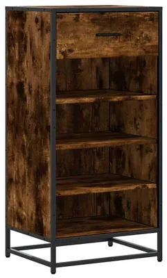 Zdjęcie produktu dla vidaXL Stojak na buty dąb wędzony 48x38x97,5 cm materiał drewnopochodny