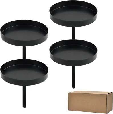 Productafbeelding van 4 stuks adventskrans kaarsenhouders voor staafkaarsen, staafkaarsenhouder, kerstdecoratie, kaarslampen, seizoensgebonden en Scandinavische decoratie