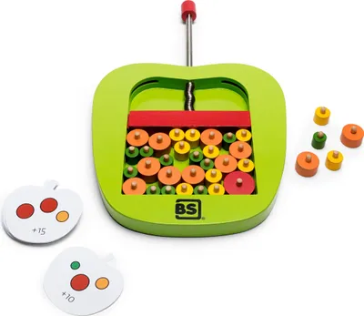 Produktbild von Geschicklichkeitsspiel Apple Picking aus Holz, mehrfarbig, 26 x 20 cm für Kinder