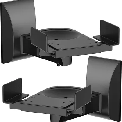 Immagine prodotto di INF Supporto a parete in ferro nero per altoparlanti surround 1 coppia