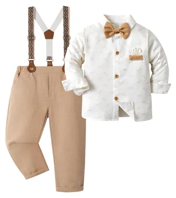 Produktbild von 4-Teiliges Baby Outfit mit Hemd und Fliege