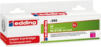 Produktbild von Edding Tintenpatrone EDD-568 ersetzt HP 913A (F6T78AE)