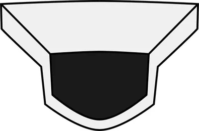 Produktbild von Matte Weißes Kinnbelüftungsgitter Airoh Valor Helm