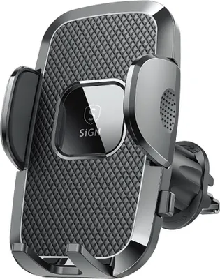 Image de Support de téléphone portable SiGN pour grille d'aération - Noir