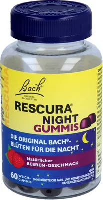 Produktbild von Bachblüten Original Rescura Night Gummis Beere, 60 St KDA